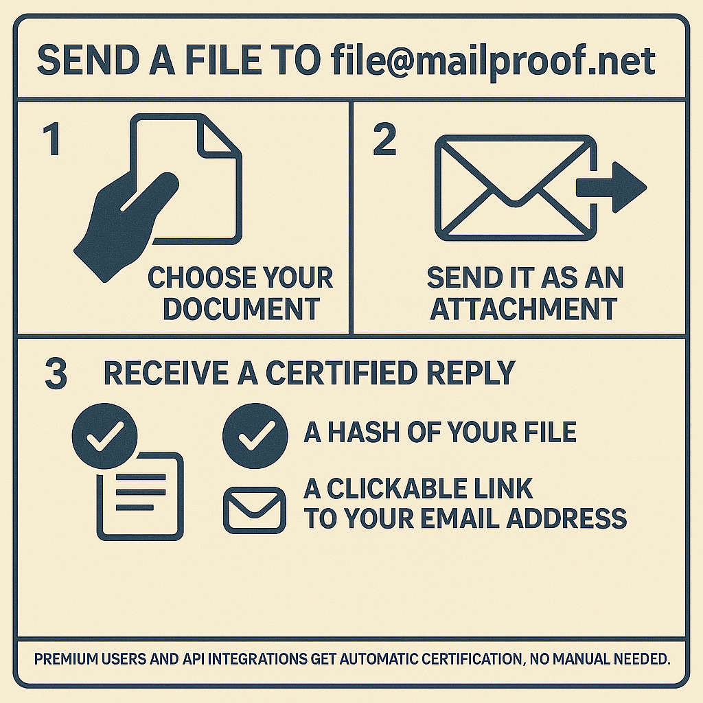 MailProof File Sharing Process